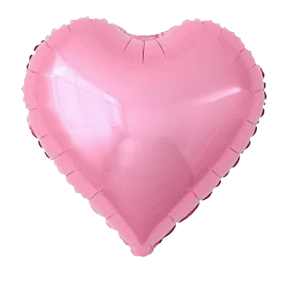 Pink Heart Shape Mylar Balloon